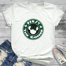 Load image into Gallery viewer, Women Fashion Graphic Flower Womens T-Shirt Cute Ear Tshirts Girl Laides Tumblr Tee Hipster Clothing Female T Shirt Print Tees