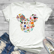 Load image into Gallery viewer, Women Fashion Graphic Flower Womens T-Shirt Cute Ear Tshirts Girl Laides Tumblr Tee Hipster Clothing Female T Shirt Print Tees