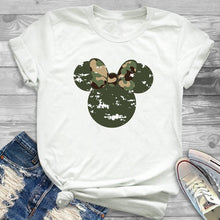 Load image into Gallery viewer, Women Fashion Graphic Flower Womens T-Shirt Cute Ear Tshirts Girl Laides Tumblr Tee Hipster Clothing Female T Shirt Print Tees