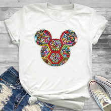 Load image into Gallery viewer, Women Fashion Graphic Flower Womens T-Shirt Cute Ear Tshirts Girl Laides Tumblr Tee Hipster Clothing Female T Shirt Print Tees