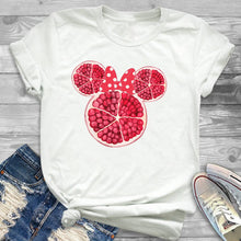 Load image into Gallery viewer, Women Fashion Graphic Flower Womens T-Shirt Cute Ear Tshirts Girl Laides Tumblr Tee Hipster Clothing Female T Shirt Print Tees