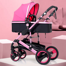 Load image into Gallery viewer, Multifunctional 3 in 1 Baby Stroller High Landscape Stroller  Folding Carriage Gold Baby Stroller Newborn Stroller