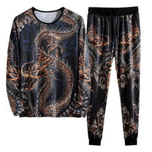 Load image into Gallery viewer, 2019 Autumn Spring Chinese Dragon Tracksuits Mens Sport Set Hoodie Pants Sportswear Men Brand Sporting Suit Track Print Clothes