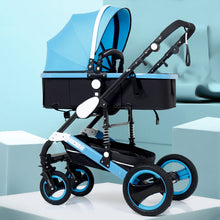 Load image into Gallery viewer, Multifunctional 3 in 1 Baby Stroller High Landscape Stroller  Folding Carriage Gold Baby Stroller Newborn Stroller