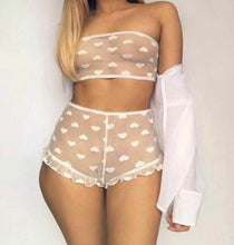 Load image into Gallery viewer, 2PCS Bikini Cover Up Beachwer Sexy Women  Lace Babydoll Underwear Nightwear Sleepwear G-string Set NEW