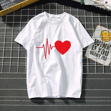 Load image into Gallery viewer, Women&#39;s t-shirt Harajuku love t shirt women feminina ladies Than heart ulzzang graphic t shirts women 2019 summer femme clothes