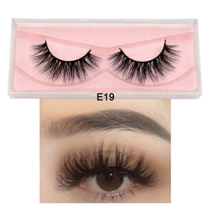 Visofree Mink Eyelashes 100% Cruelty free Handmade 3D Mink Lashes Full Strip Lashes Soft False Eyelashes Makeup  Lashes E11