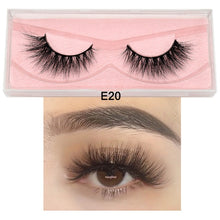 Load image into Gallery viewer, Visofree Mink Eyelashes 100% Cruelty free Handmade 3D Mink Lashes Full Strip Lashes Soft False Eyelashes Makeup  Lashes E11