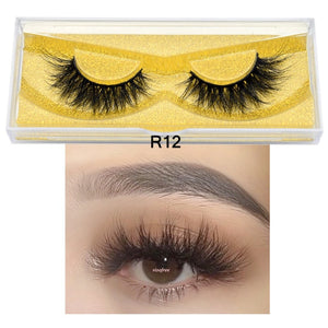 Visofree Mink Eyelashes 100% Cruelty free Handmade 3D Mink Lashes Full Strip Lashes Soft False Eyelashes Makeup  Lashes E11