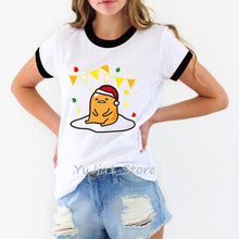 Load image into Gallery viewer, Five more minutes funny sleeping lazy egg print graphic t shirts women Gudetama tshirt tee shirt femme camisas mujer top clothes