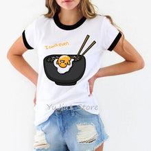 Load image into Gallery viewer, Five more minutes funny sleeping lazy egg print graphic t shirts women Gudetama tshirt tee shirt femme camisas mujer top clothes