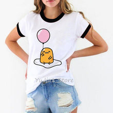 Load image into Gallery viewer, Five more minutes funny sleeping lazy egg print graphic t shirts women Gudetama tshirt tee shirt femme camisas mujer top clothes