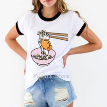 Load image into Gallery viewer, Five more minutes funny sleeping lazy egg print graphic t shirts women Gudetama tshirt tee shirt femme camisas mujer top clothes