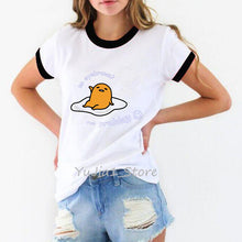 Load image into Gallery viewer, Five more minutes funny sleeping lazy egg print graphic t shirts women Gudetama tshirt tee shirt femme camisas mujer top clothes