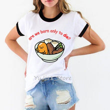 Load image into Gallery viewer, Five more minutes funny sleeping lazy egg print graphic t shirts women Gudetama tshirt tee shirt femme camisas mujer top clothes