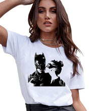 Load image into Gallery viewer, ZOGANKI Women Casual T Shirt Funny Cartoon Print Tops Tee Summer Short Sleeve Tee Shirts Female Graphic T-shirt Tops