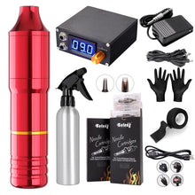 Load image into Gallery viewer, Solong Professional Tattoo Hybrid Tattoo Pen Rotary Tattoo Machine Needle Cartridges with DC5.5 Jack Tattoo Artists EM128