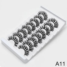 Load image into Gallery viewer, SEXYSHEEP 2/8/20 pairs 15-20mm natural 3D false eyelashes fake lashes makeup kit Mink Lashes extension mink eyelashes maquiagem