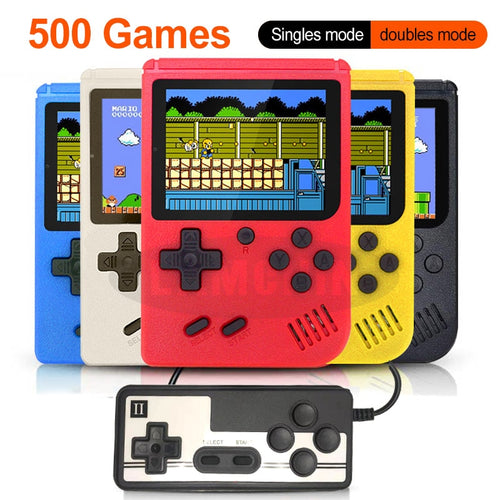 500 IN 1 Retro Video Game Console Handheld Game Portable Pocket Game Console  Mini Handheld Player for Kids Gift