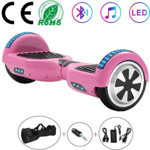 6.5 Inch Self-Balancing Scooters Cheap LED Electric Scooters Two Wheels Balance Skateboard Hoverboard Bluetooth+Remote Key+Bag