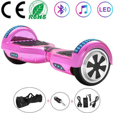 Load image into Gallery viewer, 6.5 Inch Self-Balancing Scooters Cheap LED Electric Scooters Two Wheels Balance Skateboard Hoverboard Bluetooth+Remote Key+Bag