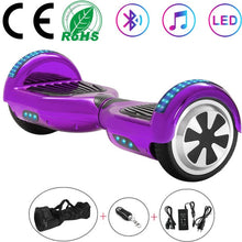 Load image into Gallery viewer, 6.5 Inch Self-Balancing Scooters Cheap LED Electric Scooters Two Wheels Balance Skateboard Hoverboard Bluetooth+Remote Key+Bag