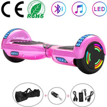 Load image into Gallery viewer, 6.5 Inch Self-Balancing Scooters Cheap LED Electric Scooters Two Wheels Balance Skateboard Hoverboard Bluetooth+Remote Key+Bag