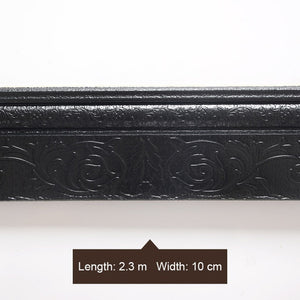 Waterproof Self-adhesive Foam Baseboard Wall Sticker 3D Embossed Waistline Floor Corner Line Skirting Board Stickers Wallpaper