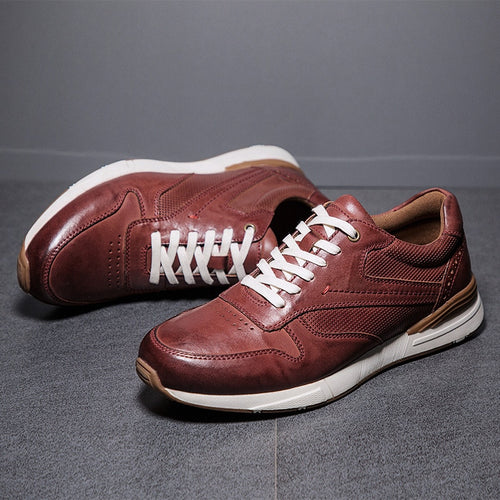 Brand Men Casual Shoes Genuine Leather Men Flats Soft Oxford Shoes Top Quality Outdoor Shoes Men Sneakers