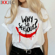 Load image into Gallery viewer, Joker Harajuku Joaquin Phoenix T Shirt Women Horror Hot Movie Ullzang T-shirt 90s Graphic Funny Tshirt Streetwear Top Tee Female