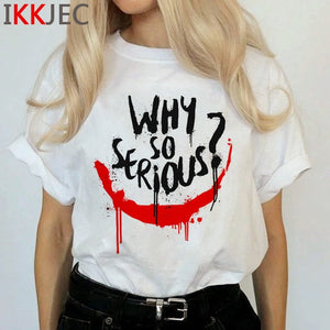 Joker Harajuku Joaquin Phoenix T Shirt Women Horror Hot Movie Ullzang T-shirt 90s Graphic Funny Tshirt Streetwear Top Tee Female