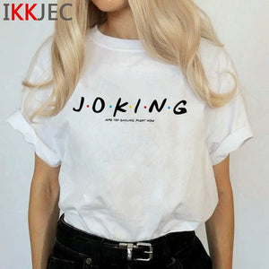 Joker Harajuku Joaquin Phoenix T Shirt Women Horror Hot Movie Ullzang T-shirt 90s Graphic Funny Tshirt Streetwear Top Tee Female