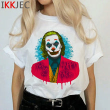 Load image into Gallery viewer, Joker Harajuku Joaquin Phoenix T Shirt Women Horror Hot Movie Ullzang T-shirt 90s Graphic Funny Tshirt Streetwear Top Tee Female