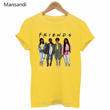 Load image into Gallery viewer, Vogue FRIENDS Tshirt femme Letter print graphic tees women melanin black girl Friends TV Show t-shirt Christmas cute pink tshirt