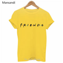 Load image into Gallery viewer, Vogue FRIENDS Tshirt femme Letter print graphic tees women melanin black girl Friends TV Show t-shirt Christmas cute pink tshirt