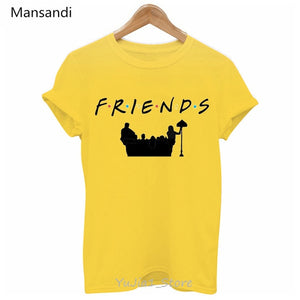 Vogue FRIENDS Tshirt femme Letter print graphic tees women melanin black girl Friends TV Show t-shirt Christmas cute pink tshirt