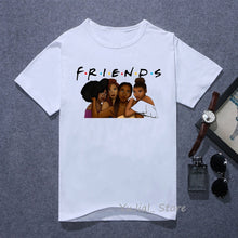 Load image into Gallery viewer, Vogue FRIENDS Tshirt femme Letter print graphic tees women melanin black girl Friends TV Show t-shirt Christmas cute pink tshirt