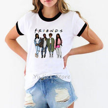 Load image into Gallery viewer, Vogue FRIENDS Tshirt femme Letter print graphic tees women melanin black girl Friends TV Show t-shirt Christmas cute pink tshirt