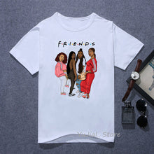 Load image into Gallery viewer, Vogue FRIENDS Tshirt femme Letter print graphic tees women melanin black girl Friends TV Show t-shirt Christmas cute pink tshirt