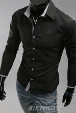 Load image into Gallery viewer, New Fashion Men&#39;s Luxury Stylish Casual Dress Shirts Long Sleeve Slim Fit Shirt Men Slim Casual Shirt