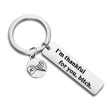Load image into Gallery viewer, Custom Keyring Engraved Thank for All The Orgasms I Love You Key Ring Couple Keychain Jewelry Gifts Give To My Boyfriend Husband
