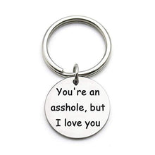 Load image into Gallery viewer, Custom Keyring Engraved Thank for All The Orgasms I Love You Key Ring Couple Keychain Jewelry Gifts Give To My Boyfriend Husband