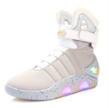 Load image into Gallery viewer, 7ipupas New Men Boots USB Rechargeable Glowing Sneaker air mag Boots for Man Women Party Shoes Back to Future Boots