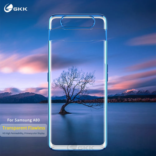 GKK Luxury Transparent Plating Case For Samsung Galaxy A80 Case 360 Full Protection Perfect fit Cover For Samsung A80 case funda