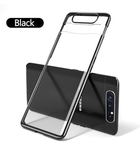GKK Luxury Transparent Plating Case For Samsung Galaxy A80 Case 360 Full Protection Perfect fit Cover For Samsung A80 case funda
