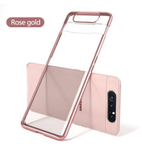 Load image into Gallery viewer, GKK Luxury Transparent Plating Case For Samsung Galaxy A80 Case 360 Full Protection Perfect fit Cover For Samsung A80 case funda