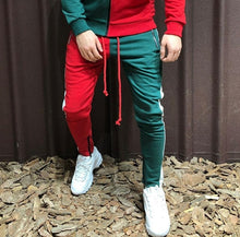 Load image into Gallery viewer, Two Pieces Set Men Half Black Half White Men&#39;s Sports Suit Autumn Winter Pant Sweatshirt Male Hoody Tracksuit Sweatsuit Outfit