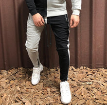 Load image into Gallery viewer, Two Pieces Set Men Half Black Half White Men&#39;s Sports Suit Autumn Winter Pant Sweatshirt Male Hoody Tracksuit Sweatsuit Outfit