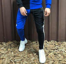 Load image into Gallery viewer, Two Pieces Set Men Half Black Half White Men&#39;s Sports Suit Autumn Winter Pant Sweatshirt Male Hoody Tracksuit Sweatsuit Outfit