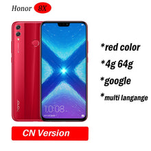 Load image into Gallery viewer, Honor 8X smartphone mobile phone 6.5&#39;&#39; full Screen OTA update Smartphone Mobile phone Android 8.1 Octa Core fingerprint ID